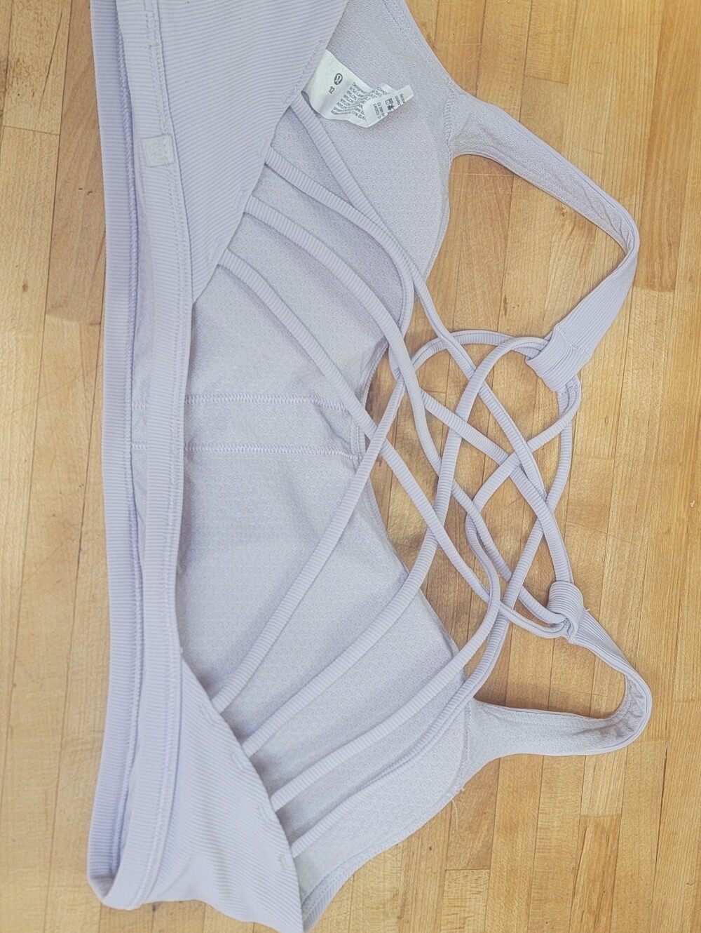 lululemon athletica Light Lavender Strappy Sports Bra